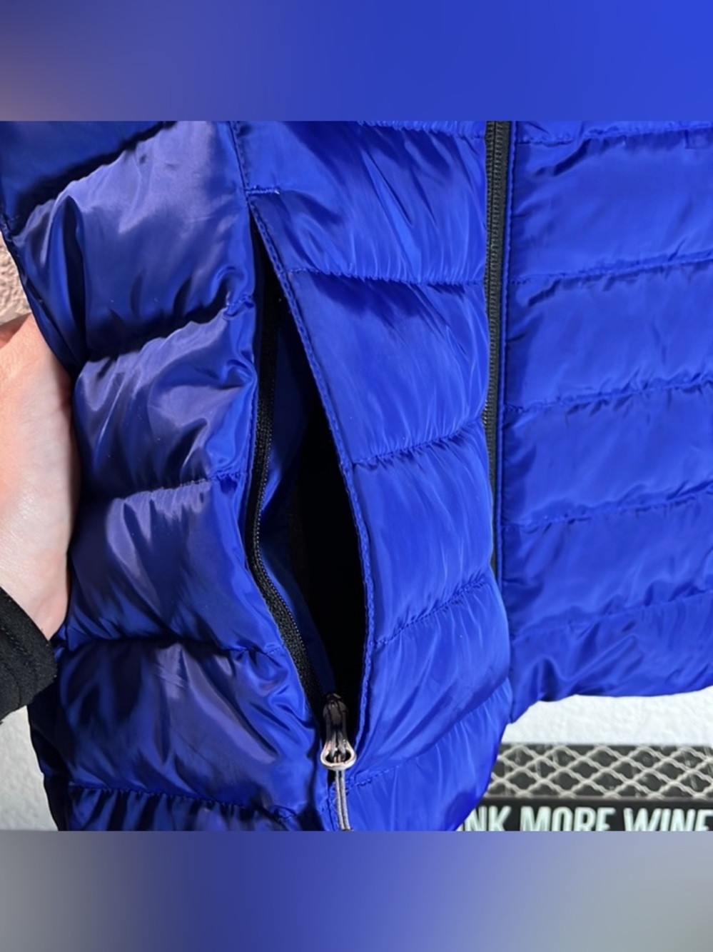 Spyder Prymo Women’s Down Puffer Jacket Medium Cobalt Blue Insulated Ski Layer - Picture 9 of 9